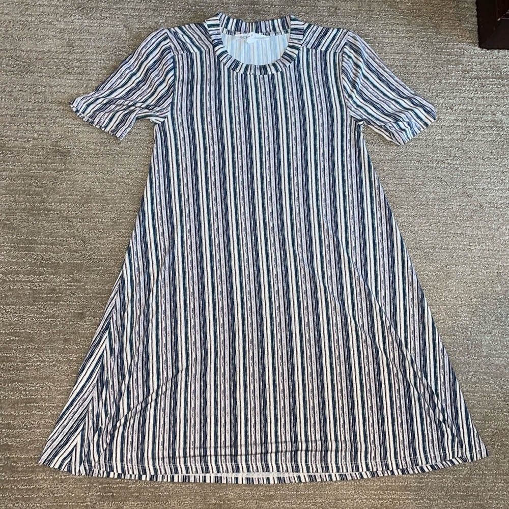 BCBG Striped Shift Dress